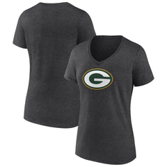 Women's Primary Team Logo V-Neck T-Shirt - Green Bay Packers