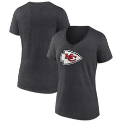 Women's Primary Team Logo V-Neck T-Shirt - Kansas City Chiefs