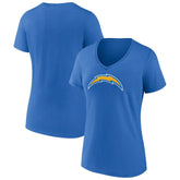 Women's Primary Team Logo V-Neck T-Shirt - Los Angeles Chargers