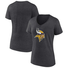 Women's Primary Team Logo V-Neck T-Shirt - Minnesota Vikings