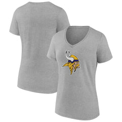 Women's Primary Team Logo V-Neck T-Shirt - Minnesota Vikings