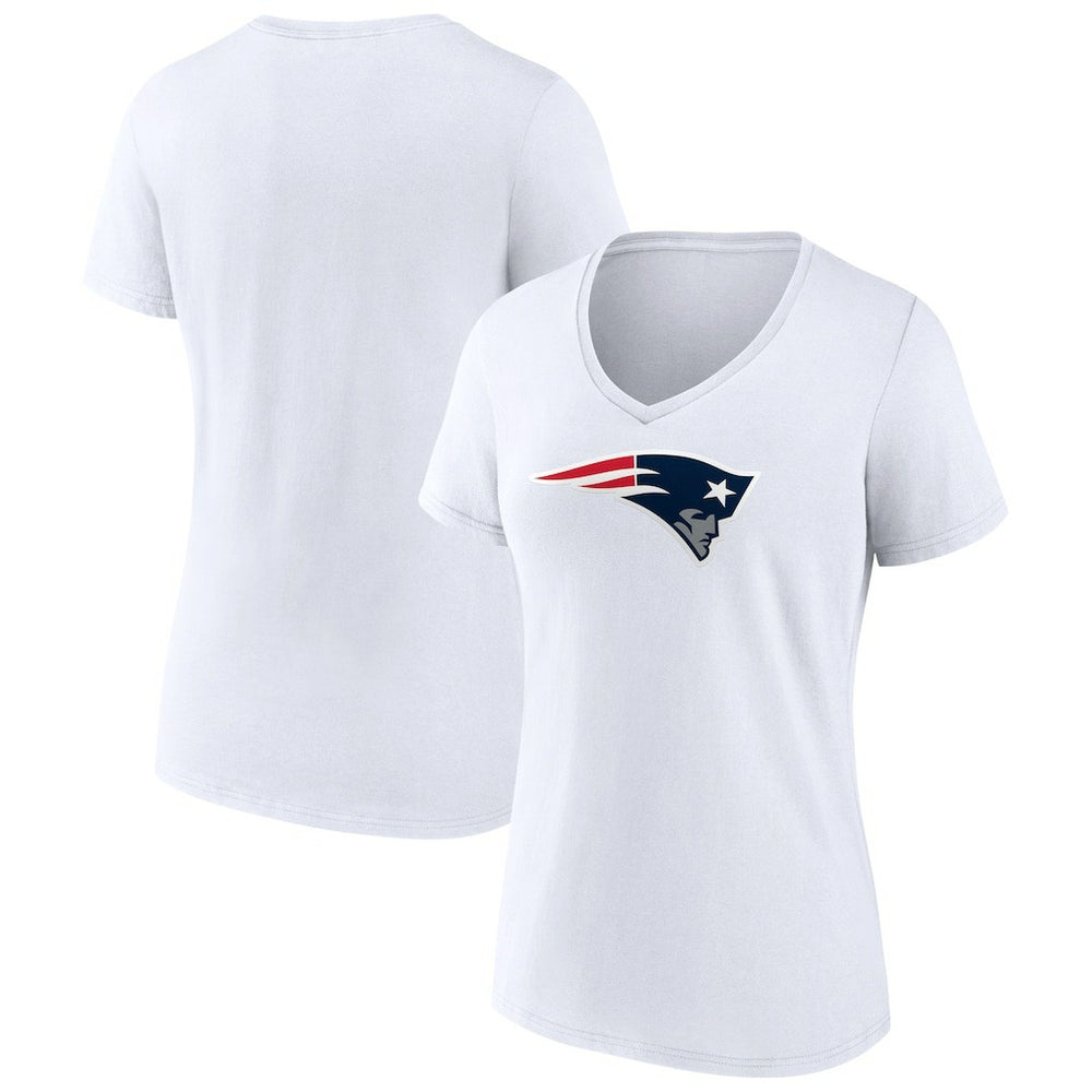 Women's Primary Team Logo V-Neck T-Shirt - New England Patriots