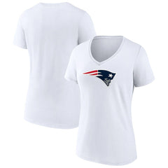Women's Primary Team Logo V-Neck T-Shirt - New England Patriots