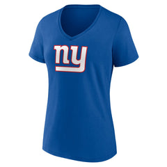 Women's Primary Team Logo V-Neck T-Shirt - New York Giants