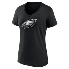Women's Primary Team Logo V-Neck T-Shirt - Philadelphia Eagles