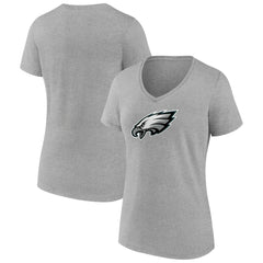 Women's Primary Team Logo V-Neck T-Shirt - Philadelphia Eagles