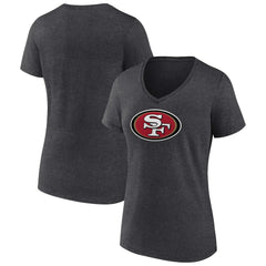 Women's Primary Team Logo V-Neck T-Shirt - San Francisco 49ers