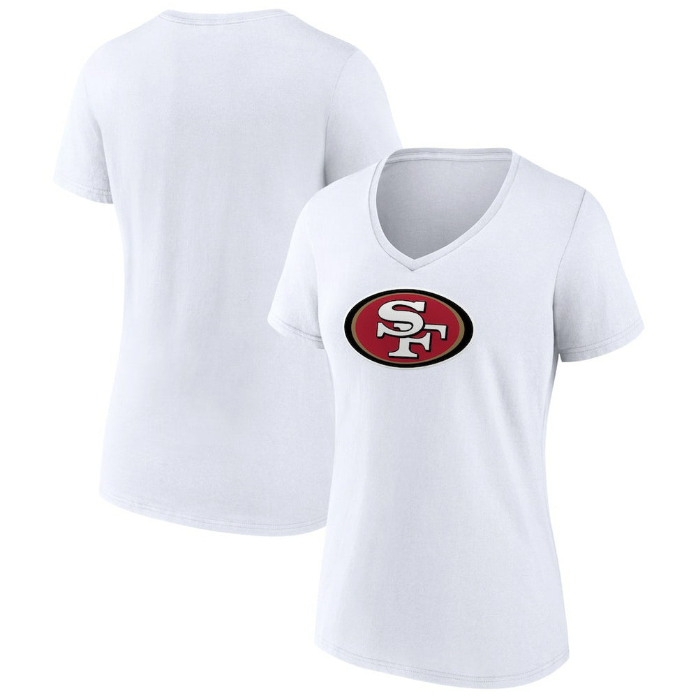 Women's Primary Team Logo V-Neck T-Shirt - San Francisco 49ers