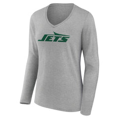 Women's Primary Logo Long Sleeve V-Neck T-Shirt - New York Jets