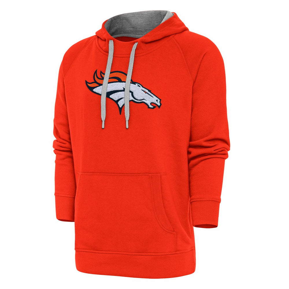 Antigua Victory Chenille Pullover Hoodie - Denver Broncos