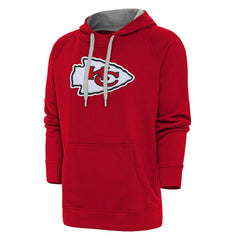 Antigua Victory Chenille Pullover Hoodie - Kansas City Chiefs