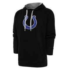 Antigua Victory Chenille Pullover Hoodie - Indianapolis Colts