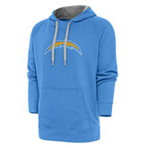 Antigua Victory Chenille Pullover Hoodie - Los Angeles Chargers