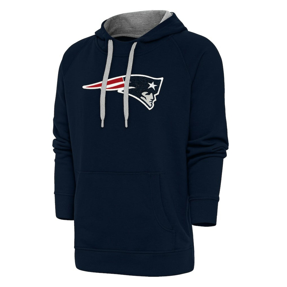 Antigua Victory Chenille Pullover Hoodie - New England Patriots