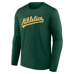 MLB Athletics Wordmark Long Sleeve T-Shirt