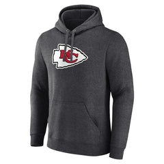 Primary Team Logo Fitted Pullover Hoodie - Kansas City Chiefs
