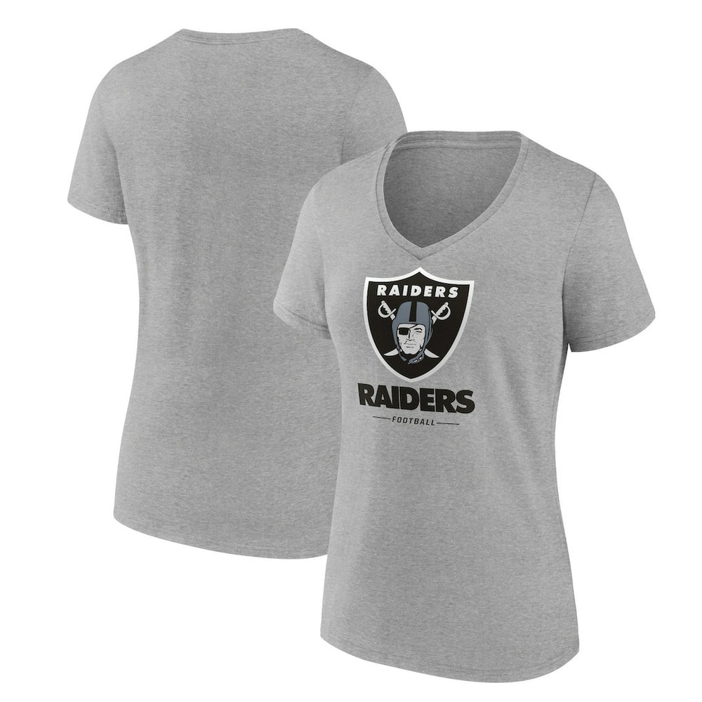 Women's Logo Team Lockup V-Neck T-Shirt - Las Vegas Raiders