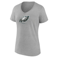 Women's Logo Team Lockup V-Neck T-Shirt - Philadelphia Eagles