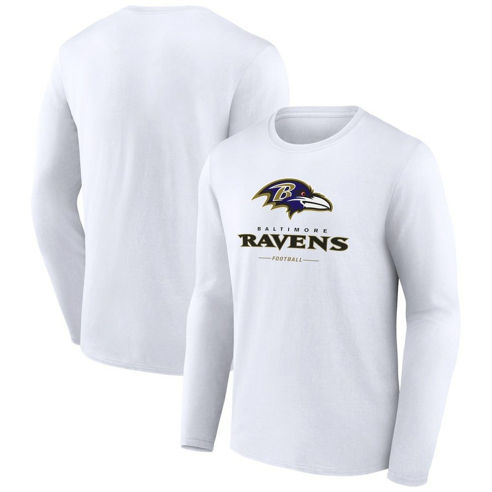 Logo Team Lockup Long Sleeve T-Shirt - Baltimore Ravens