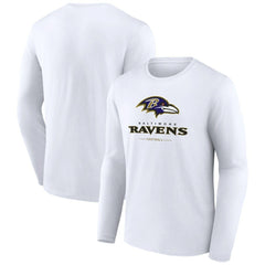 Logo Team Lockup Long Sleeve T-Shirt - Baltimore Ravens