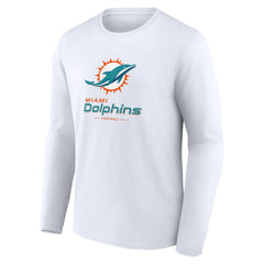 Logo Team Lockup Long Sleeve T-Shirt - Miami Dolphins
