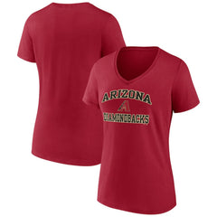 MLB Arizona Diamondbacks Women's Heart and Soul V-Neck T-Shirt