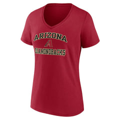 MLB Arizona Diamondbacks Women's Heart and Soul V-Neck T-Shirt