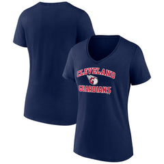 MLB Cleveland Guardians Women's Heart and Soul V-Neck T-Shirt