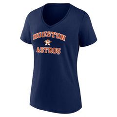 MLB Houston Astros Women's Heart and Soul V-Neck T-Shirt
