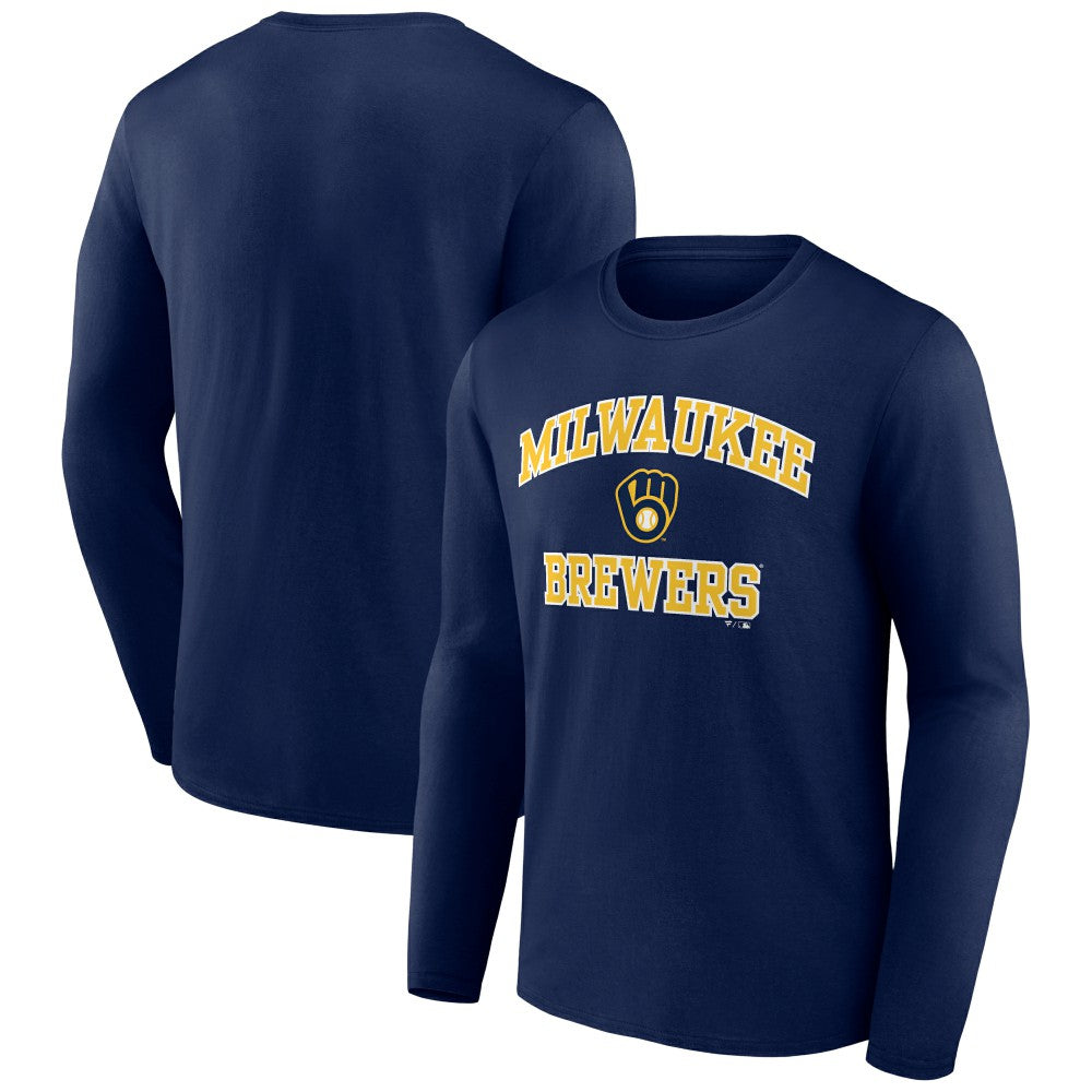 MLB Milwaukee Brewers Heart and Soul Long Sleeve T-Shirt