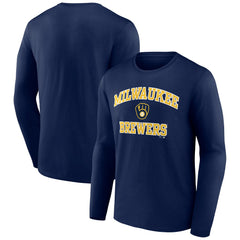 MLB Milwaukee Brewers Heart and Soul Long Sleeve T-Shirt