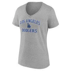 MLB Los Angeles Dodgers Women's Heart and Soul V-Neck T-Shirt
