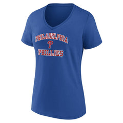 MLB Philadelphia Phillies Women's Heart and Soul V-Neck T-Shirt