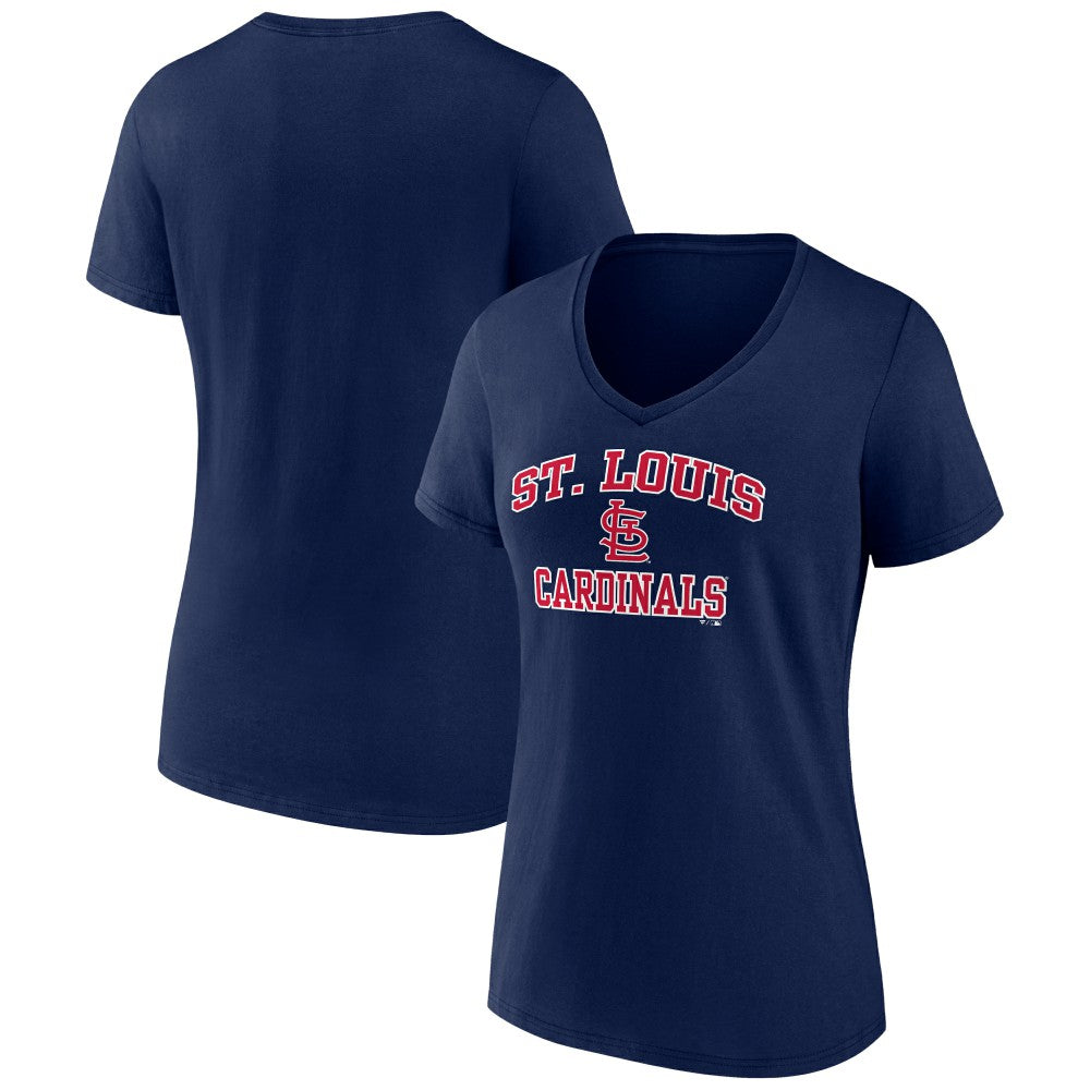 MLB St. Louis Cardinals Women's Heart and Soul V-Neck T-Shirt