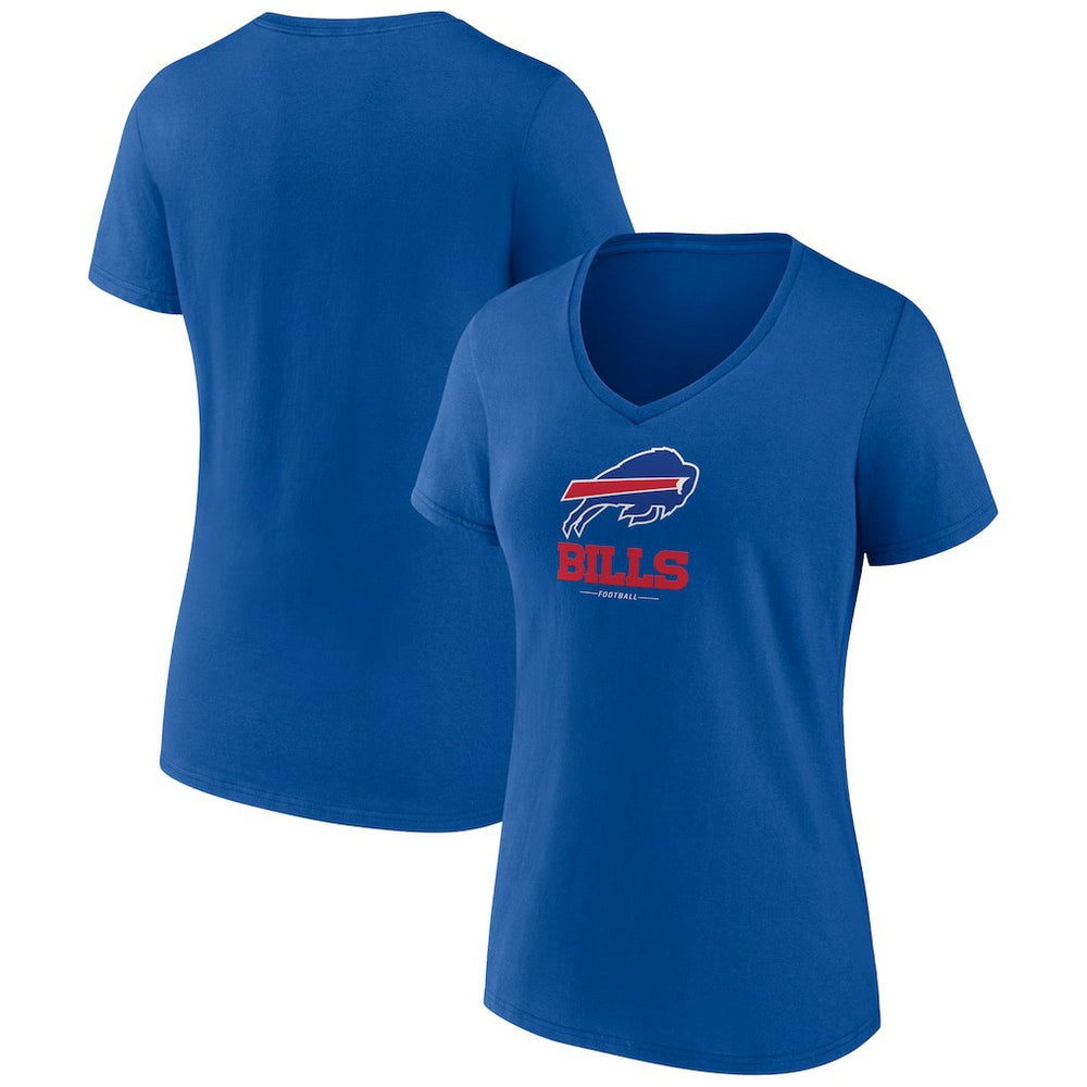 Women's Logo Team Lockup V-Neck T-Shirt - Buffalo Bills
