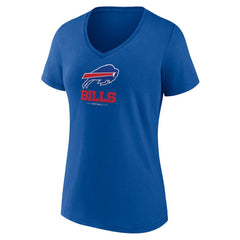 Women's Logo Team Lockup V-Neck T-Shirt - Buffalo Bills