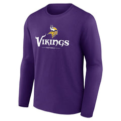 Logo Team Lockup Long Sleeve T-Shirt - Minnesota Vikings