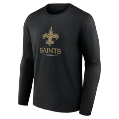 Logo Team Lockup Long Sleeve T-Shirt - New Orleans Saints