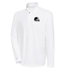 Antigua Metallic Logo Tribute Quarter-Zip Top - Cleveland Browns