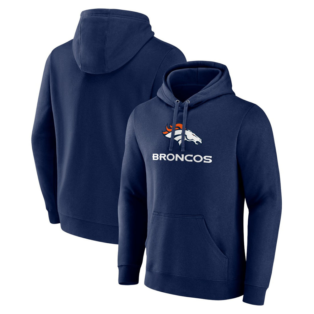 Logo Team Lockup Fitted Pullover Hoodie - Denver Broncos