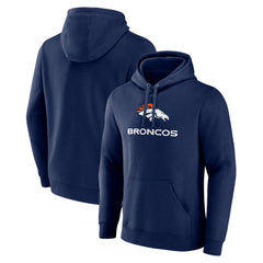 Logo Team Lockup Fitted Pullover Hoodie - Denver Broncos