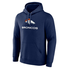 Logo Team Lockup Fitted Pullover Hoodie - Denver Broncos