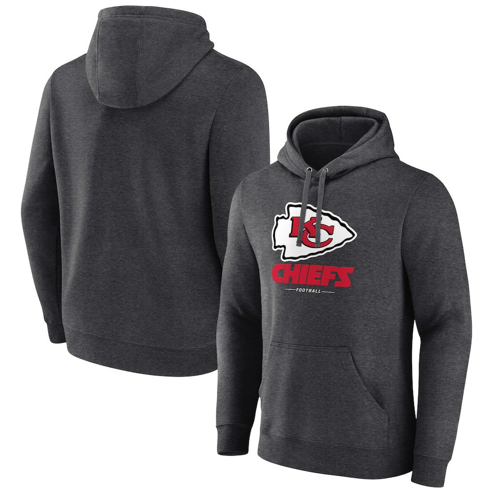 Logo Team Lockup Fitted Pullover Hoodie - Kansas City Chiefs