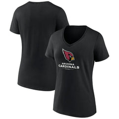 Women's Logo Team Lockup V-Neck T-Shirt - Arizona Cardinals