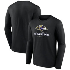 Logo Team Lockup Long Sleeve T-Shirt - Baltimore Ravens