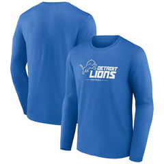 Logo Team Lockup Long Sleeve T-Shirt - Detroit Lions