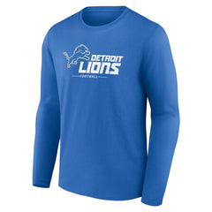 Logo Team Lockup Long Sleeve T-Shirt - Detroit Lions
