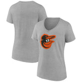 MLB Baltimore Orioles Women's Official Logo V-Neck T-Shirt