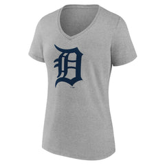 MLB Detroit Tigers Women's Official Logo V-Neck T-Shirt