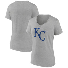 MLB Kansas City Royals Women's Official Logo V-Neck T-Shirt